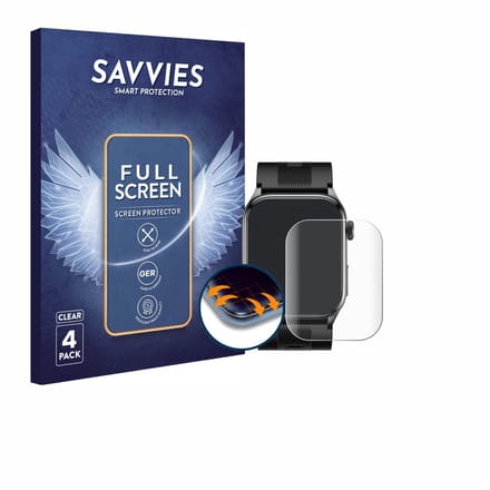 Savvies - Screenprotector voor Rogbid Rowatch D2 - Folie Beschermfolie transparant volledig dekking 4 Stuks