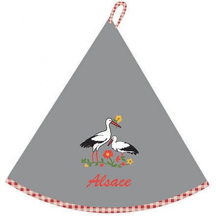 Ronde handdoek blom alsace Winkler