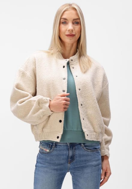 Minus Msjenia Short Jacket Jassen Dames - Zomerjas - Beige - Maat 44