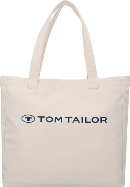 TOM TAILOR Schoudertas Marcy Zip Shopper Beige Crème