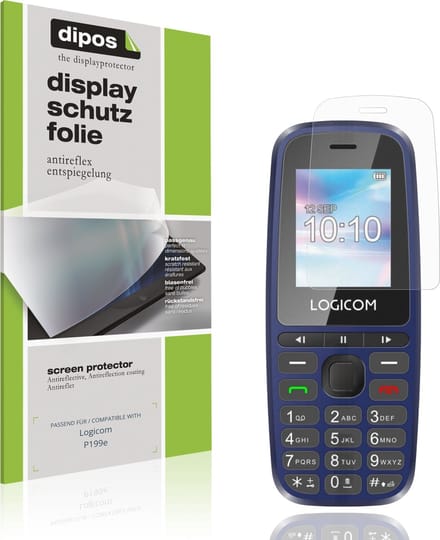 dipos – 4x Matte Beschermfolie geschikt voor Logicom P199e | Krasbestendige & antireflecterende Screenprotector Ultra-Thin