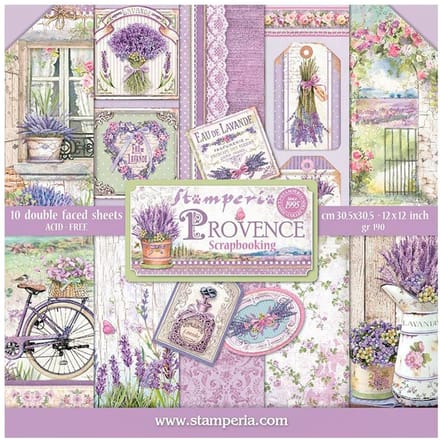 Stamperia Provence 12x12 Inch Paper Pack (SBBL105)