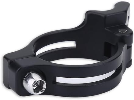 Fietsonderdeel Voorderailleur Klem Adapter 31.8/34.9 mm Zwart Aluminium