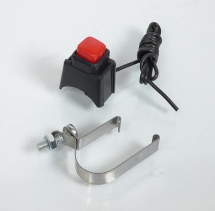 drukknop met stuurklem Ø22mm voor cyclo bromfietsen