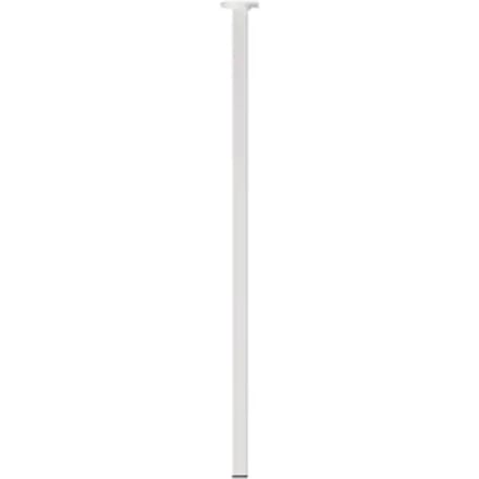Duraline Meubelpoot Vierkant Staal 2,5x2,5x75cm Wit