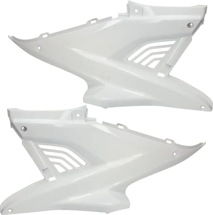 Mezoly zijschermen set voor MBK Nitro, Yamaha Aerox wit