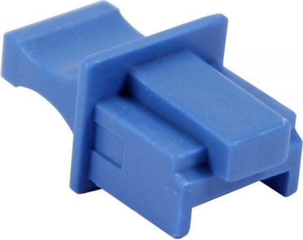 RJ45 (m) afsluitcover voor RJ45 (v) poort - per stuk / blauw