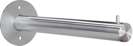 Garderobestang met pin - Kapstok 30cm - RVS Geborsteld