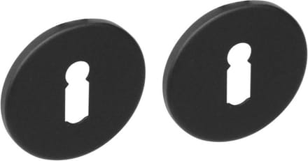 Intersteel Rozet met sleutelgat rvs geborsteld mat zwart
