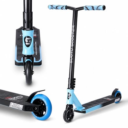 Suotu Stuntstep - Step - Kinderstep - Silent axle - Speelgoed Jongens/Meisjes - Aluminium - Blauw/Zwart