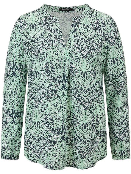 Lange blouse Van Peter Hahn wit