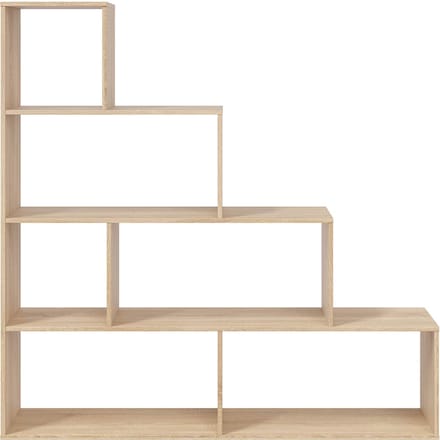 CALICOSY - Trap met 6 lichte eiken dozen 145x145x29cm