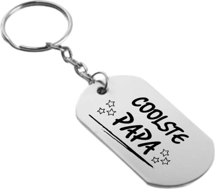 Akyol - coolste papa sleutelhanger - Papa - familie - cadeau - 54 x 29mm