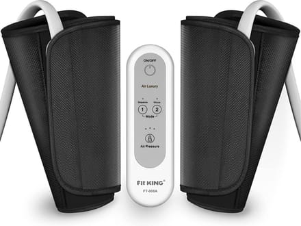 Thuys – Professioneel Beenmassage Apparaat – Bloedsomloop – Vermoeide Benen – Shiatsu – Luchtcompressie – Bloedsomloop – Zwart