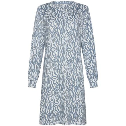 Pastunette - Blue Mirage - Nachthemd - Maat 46 - Blauw - Fleece