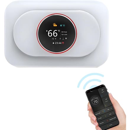 Slimme thermostaat voor thuis Wekelijkse programmeerbare temperatuurregeling IP20-bescherming Warmtepomp With WiFi wit
