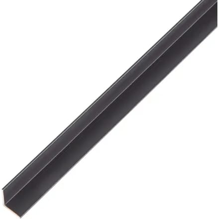 Alberts Hoekprofiel - Aluminium Zwart - 10x10x1mm 2m