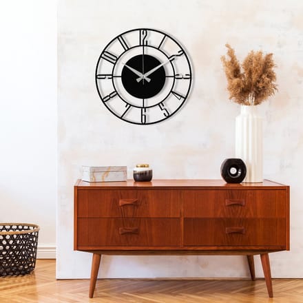 Wandklok Wallity | 100% Metaal | Zwart