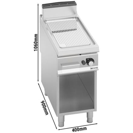 GGM Gastro Gas Bratplatte - 7 kW - Gerillt