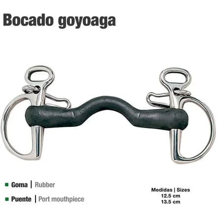 Rubber Bit voor Paard Zaldi Goyoaga 21102R