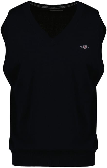 Gant Classic Gebreid Vest Zwart L Man