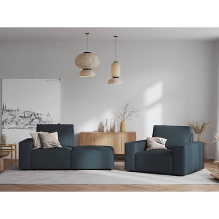 Fauteuil Carlo ribstof | Milo Casa