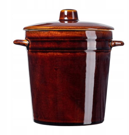 KADAX Pot voor het inleggen van kool, komkommers, steengoedreuzel, 2L, steengoedvat