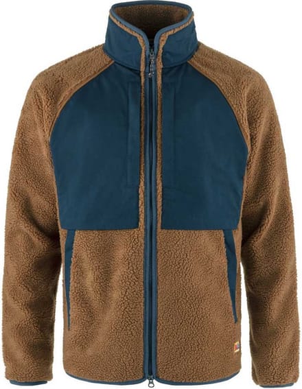 Fjällräven Vardag Pile Fleece Met Volledige Rits Bruin M Man