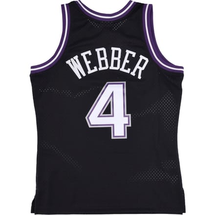 Basketbaltanktop voor heren Nba Swingman Jersey Hardwood Classics No 4 Chris Webber 2000-01 Sackin