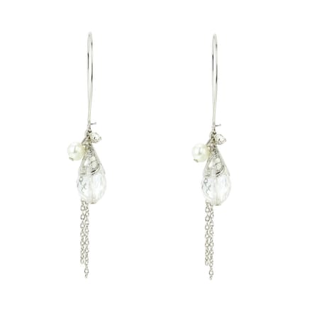 Behave - Oorhangers dames - Romantische look - Druppel met pareltje