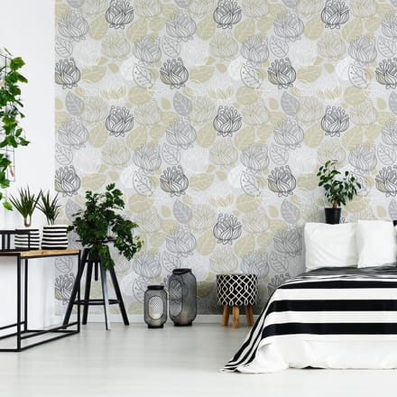 Behangsticker - BLOEMEN - 40x40cm