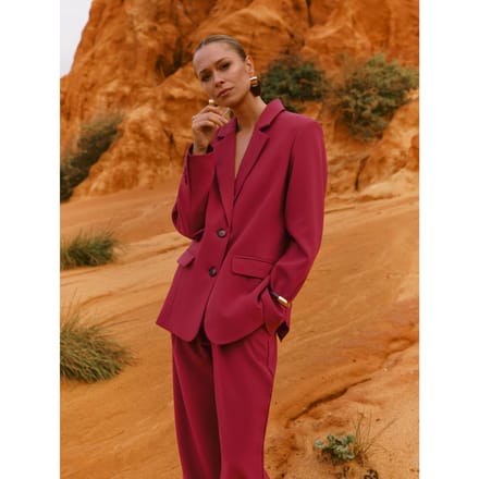 Blazer Jadie - Single Breasted Boyfriend | Brick Red