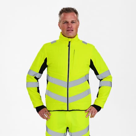 Engel Safety gewatteerde jack 1159-158 - Hi-vis Yellow / Black - M