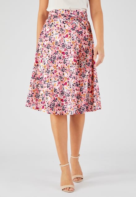 Damart - Rok met gespriem - Dames - Roze - 50