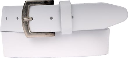 Petrol Industries Riem Heren - Broekriem - Verstelbaar - Leer - Wit - 85 cm - S