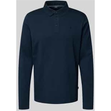Regular fit poloshirt in design met lange mouwen, model 'Pero'