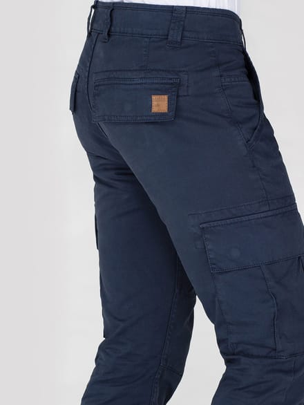 Alpha Industries Heren Agent Slim Cargo Pant in Donkerblauw