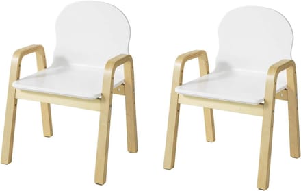 Core® Peuterstoel - Kinderstoel - Peuter Stoel - Wit - 32D x 40W x 53H cm - Set van 2