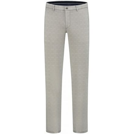 Com4 Broek Multi Mini Check Modern Chino Beige / male