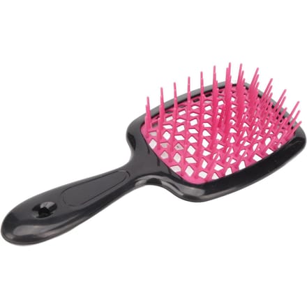 Ventilerende Haarborstel Professioneel Mannen Vrouwen Paddle Ontwarborstel Stylingtool voor Snel Föhnen rozerode kleur