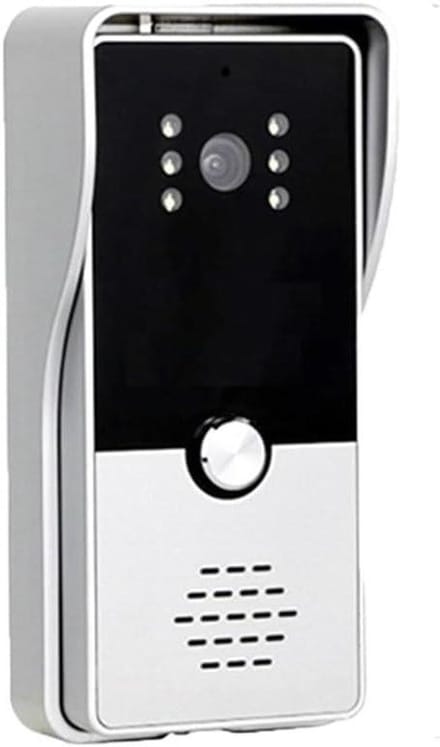 Video Deurtelefoon Systeem - Deurbel Intercom - Veilig Wonen - 7 Inch LCD Scherm - Single Doorbell - Zwart