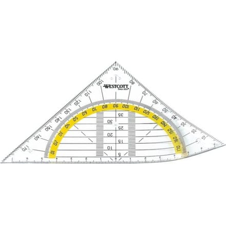 Westcott geodriehoek - 14cm - flexibel - AC-E10132-BP