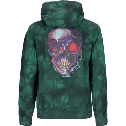 Lichtgewicht herensweatshirt met capuchon Terminator Hoodie Tie Dye groen