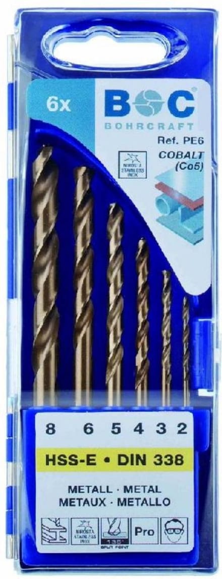 BOC Cobalt  HSSE borenset 6 delig