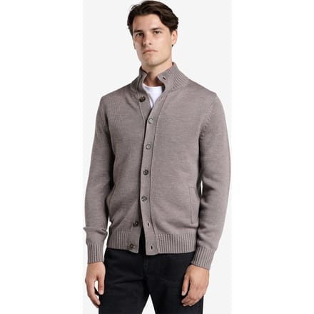 No Label Cardiff Extrafine Merino Wool Brown Größe: L | Cardigans Outlet | Herren | Braun