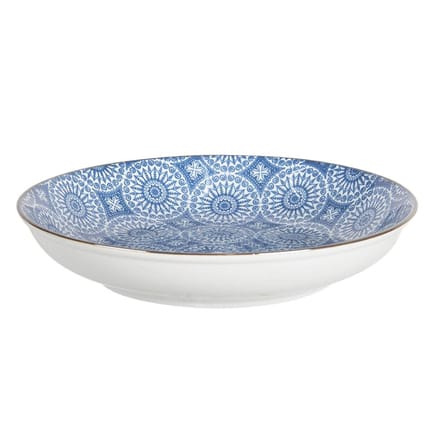 Clayre & Eef Soepbord Ø 20x4 cm Blauw Keramiek