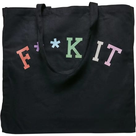 Mister Tee - Fuck It Oversize Canvas Tote bag - Zwart