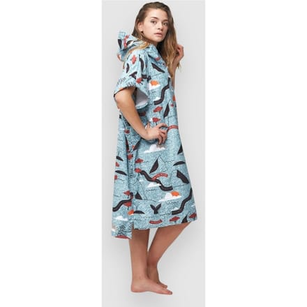 After Sketchbook Surf Poncho blauw