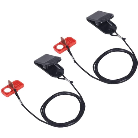 2 STUKS Loopband Veiligheidsschakelaar Noodstop Magneetclip Veiligheidsslot Loopband Startsleutel Rood black