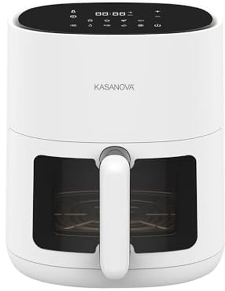 Digitale Heteluchtfriteuse - Airfryer - Gezond Frituren - Programmeerbaar - 45 Liter - Wit